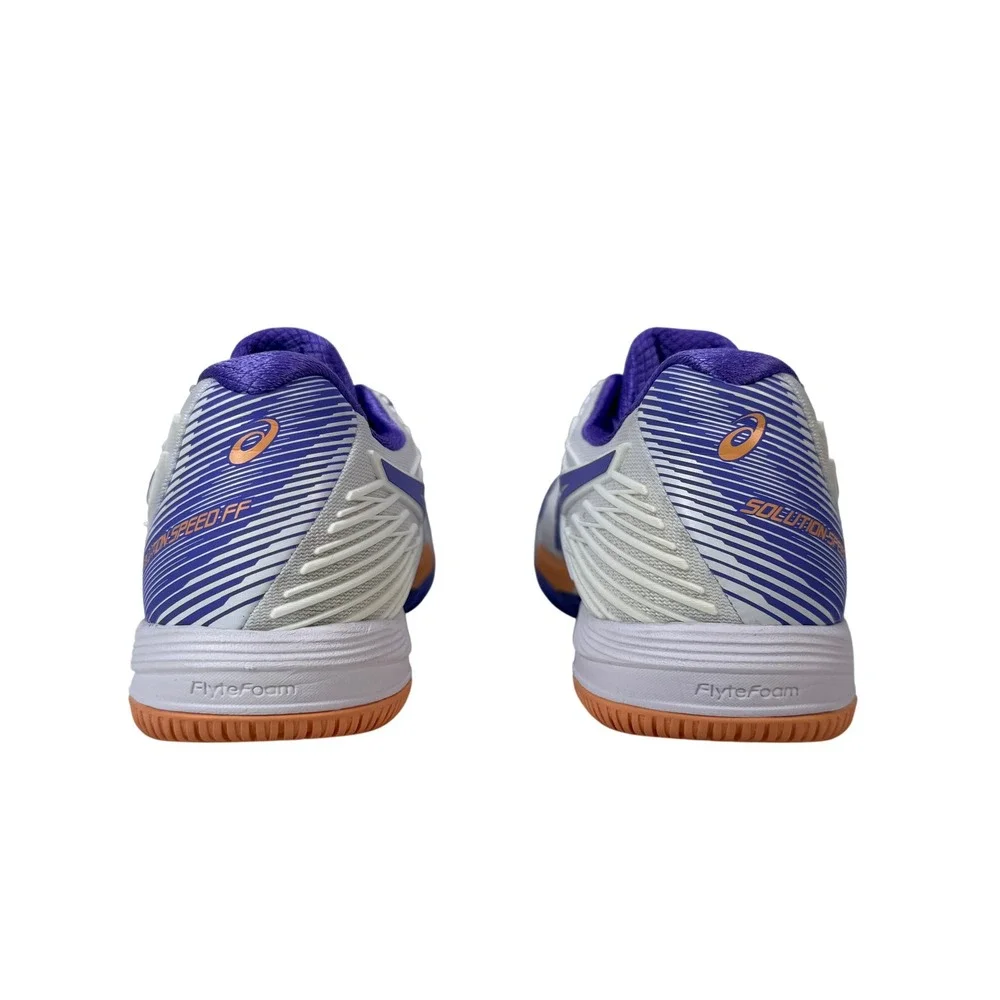 Asics Solution Speed FF 2 Tennis Shoes‎ Womens 9 White Amethyst 1042A136-104